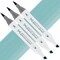 Artfinity Sketch Marker Sets - Set of 3 - Light Aqua BG1-4, Vibrant, Professional, Dye-Based Alcohol Markers for Artists, Drawing, Travel, & More